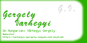 gergely varhegyi business card