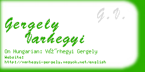 gergely varhegyi business card